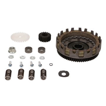 Complete clutch housing + Minarelli AM6 sprocket