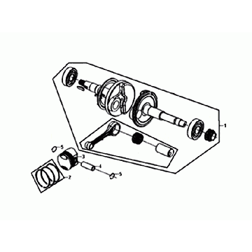 CRANKSHAFT Sym Orbit II Euro 4 Matt Gray