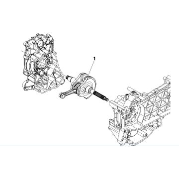 Crankshaft Vespa GTV 250 4T 4V IE