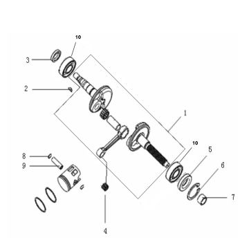 Crankshaft Generic Roc red 2010 2-stroke