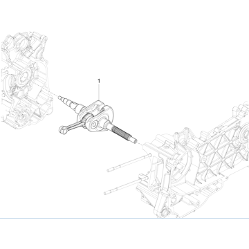Crankshaft Piaggio Fly 125 ie 4T 3V AC Euro 3