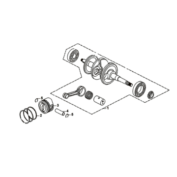 Crankshaft Sym Symphony ST 125I E4