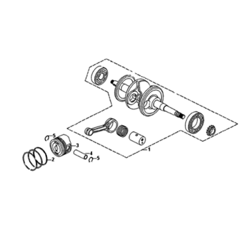 Sym Symphony ST 200I crankshaft