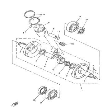 Krukas Yamaha DT-50 MX