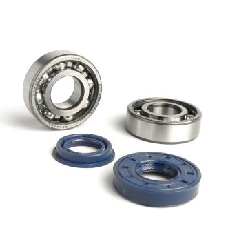 Bearing/seal set crankshaft BGM original (SKF 6204/C4 metal cage) Minarelli 50 cc