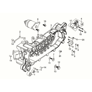 L. Crank case Sym Orbit III 50 E5