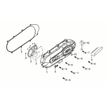 Carterdeksel Sym Jet 14 50i Euro 5