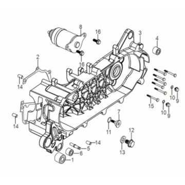 Carterdeksel Sym Jet 14 50i Euro 5