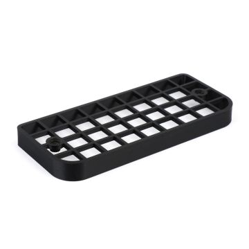 Lamp grille black SC Piaggio Ciao P/PX square rear light (ABS plastic)