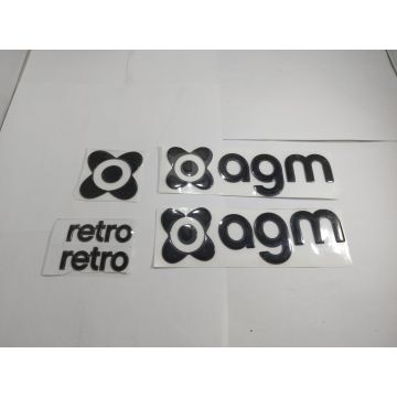 Logo sticker set AGM VX50i original-LOGO V641 ZWagm
