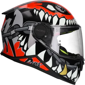 LS2 Kinderhelm Kid Punk FF812 grijs / rood