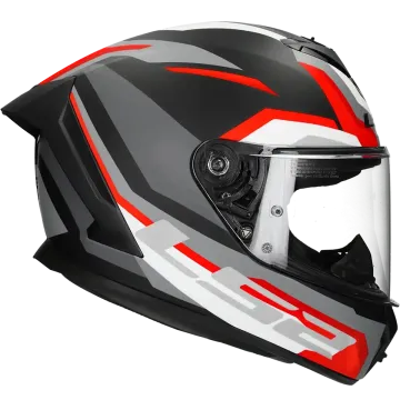 Full face helmet LS2 Rapid III Hyper FF820 black / red