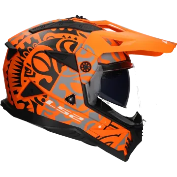 Adventure helmet LS2 Pioneer II Rangi MX702 matt orange