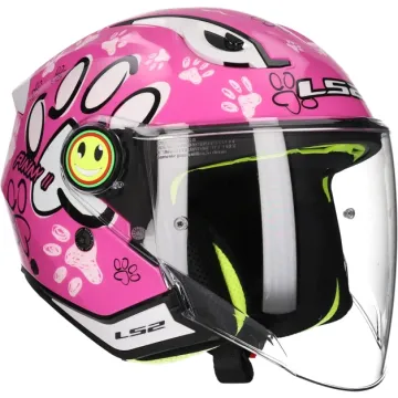 Kids helmet LS2 Funny II Paws OF622 pink