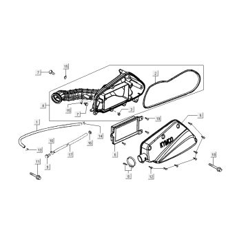 air filter Kymco Sento 4-stroke Spring White