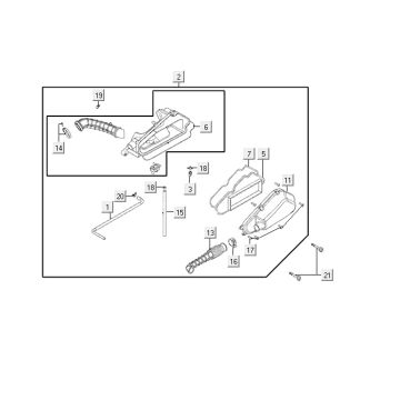 Air filter Kymco VP50 4t ac techo silver