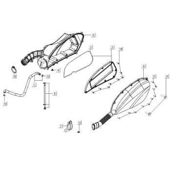 Air Filter Kymco Xciting 400i Yellow