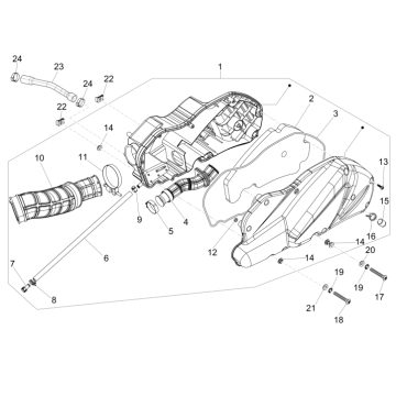 Air Filter Piaggio MP3 500 LT Business 2014-2016