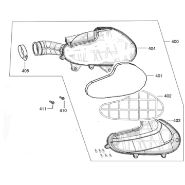 Air filter Turbo RL red