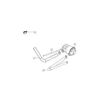 air membrane Kymco Super8 4-stroke from 2009 white
