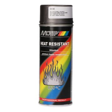 Spray can heat resistant anthracite 400ml Motip