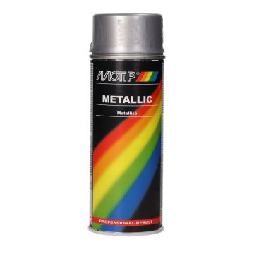 Spray can silver metallic 400ml Motip
