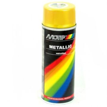 Spray can gold metallic 400ml Motip