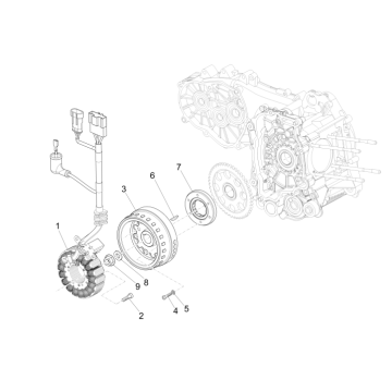 Magnetic flywheel Piaggio MP3 500 LT Business 2014-2016