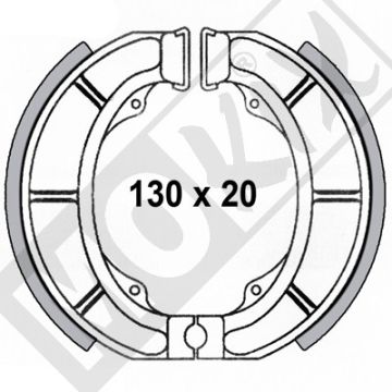 BRAKE SHOE SET LUCAS APRILIA CE