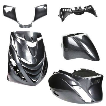 Body / fairing kit SP look Piaggio Zip psychedelic black 5 pcs