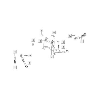 Midstand Kymco VP50 4t ac techo silver
