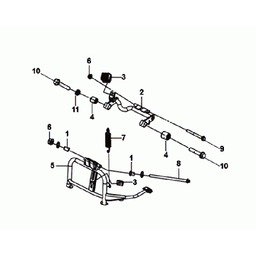 Mid Stand Engine Suspension Sym Mio 50I