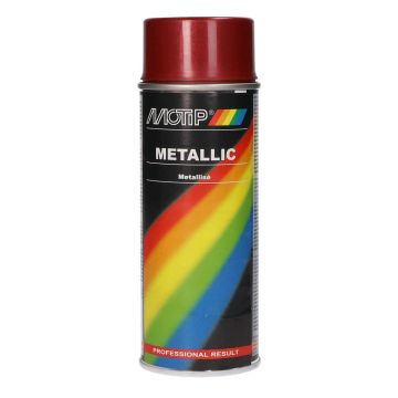 Spray can red metallic 400ml Motip