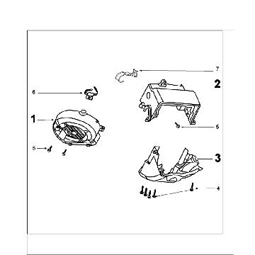 Engine Cover Plate Peugeot Speedfight 4 4-stroke Red/Black
