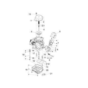 Carburetor Piaggio New Fly 50 4T 4V AC