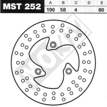 Brake disc Benelli/Peugeot/Malaguti CE Lucas