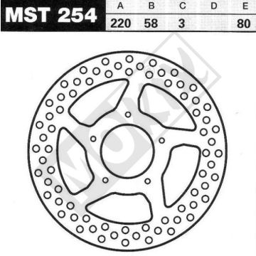 Brake disc Gilera CE Lucas-MST254