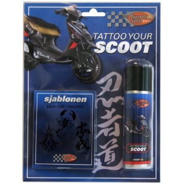 Spray can (Tattoo your scooter) tribe black 50ml Motip