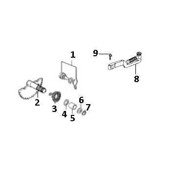 Kickstarter parts GY6 10/12 inch (EURO4; after 2018)-Kickstarter delen GY6 10 / 12 inch (EURO4 na 2018) l tm n