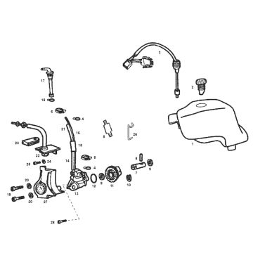 Oil pump Derbi Senda R old model