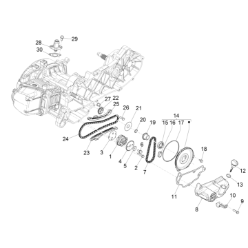 Piaggio Liberty 50 4-stroke oil pump (IGET Euro 5)