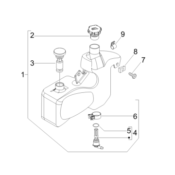 Oil reservoir Piaggio Zip 50 SP 2006-2013