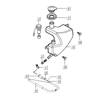 Oil tank Kymco Vitality 2t ac sports stream