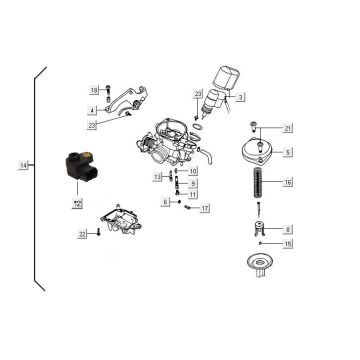 DellOrto ECS 19mm carburetor parts