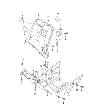Under Spoiler- Inner Hood Yamaha Bw's 2-Stroke
