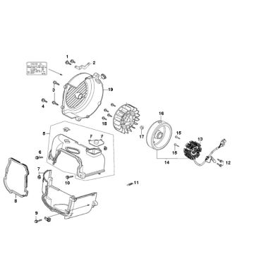 Ignition- Cooling Fin Agm Retro 4-stroke