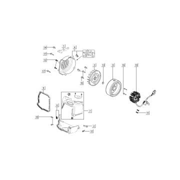ignition cooling Kymco Super8 4-stroke from 2009 black