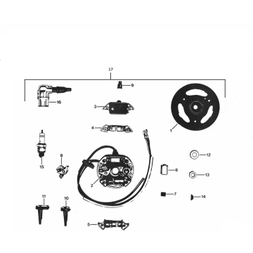 Ignition - Stator - Flywheel Zundapp 529-010 and 020