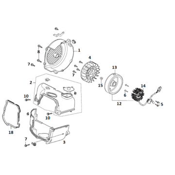 Ignition- Cooling fin GY6 10/12 inch (EURO 4; after 2018)-Ontsteking- Koelvin GY6 10 / 12 inch (EURO4) l tm n