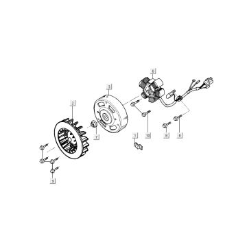 Ignition Kymco People 2-stroke red